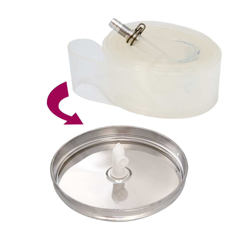 Camera d Aria Enologica Ø1750 mm – Guarnizione in PVC Alimentare per Serbatoi Inox a Coperchio Galleggiante