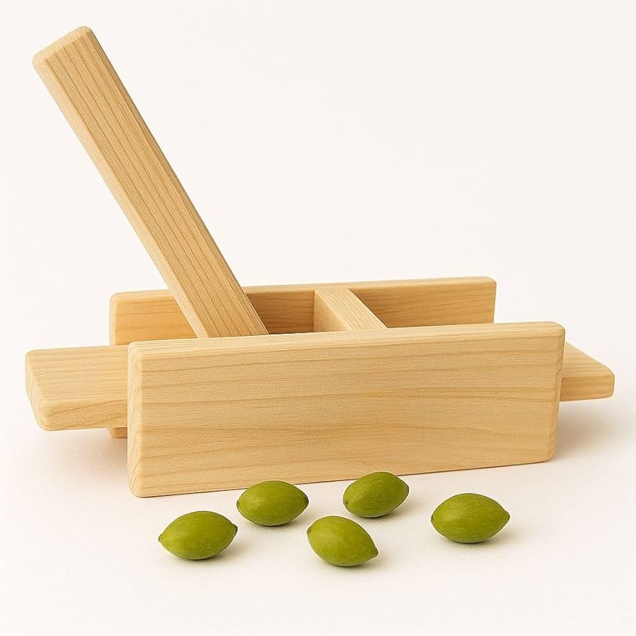 Schiaccia Olive Artigianale in Legno 