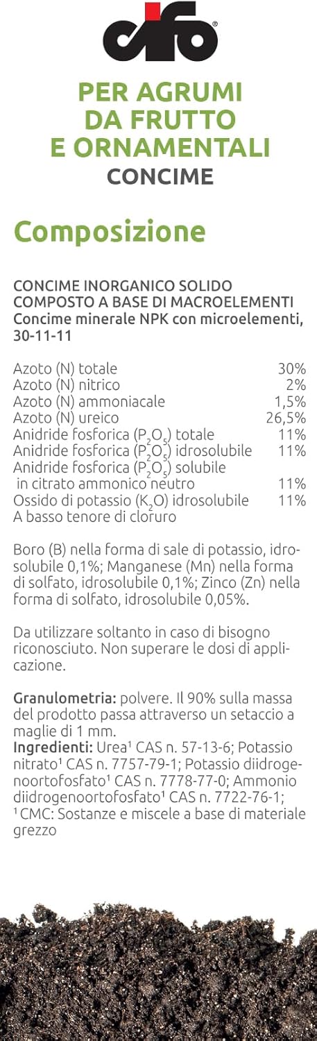 CONCIME PER AGRUMI, FRUTTIFERI E ORNAMENTALI