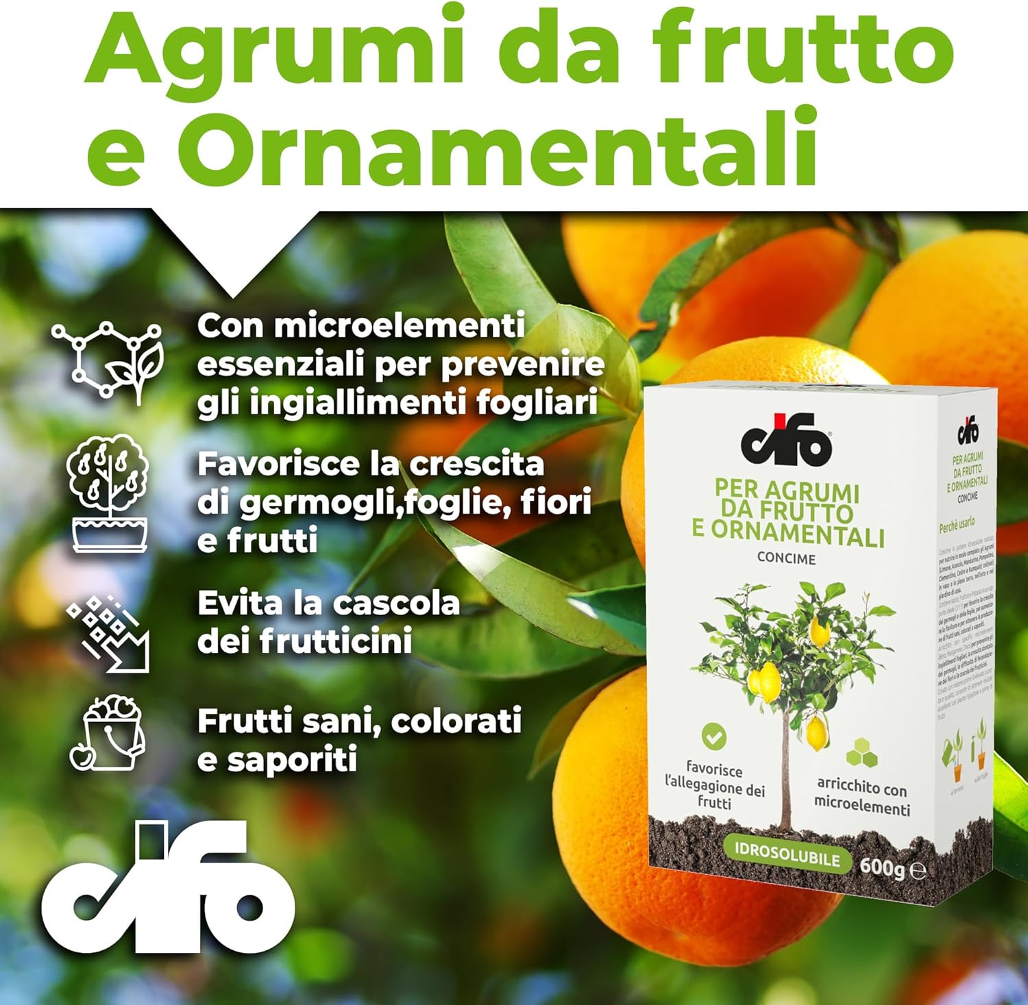 CONCIME PER AGRUMI, FRUTTIFERI E ORNAMENTALI