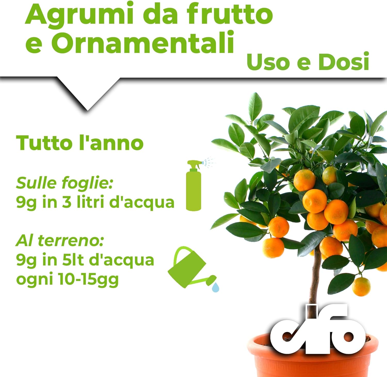 CONCIME PER AGRUMI, FRUTTIFERI E ORNAMENTALI